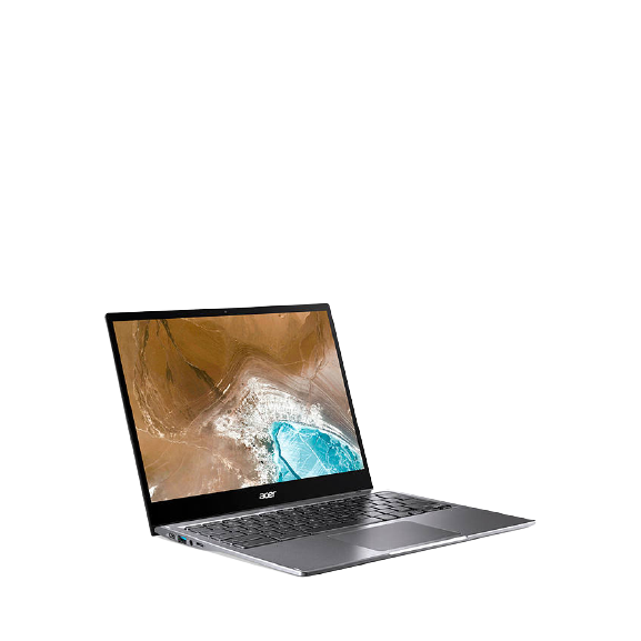 Acer Chromebook Spin 13 Laptop, Intel Core i3 Processor, 8GB RAM, 128GB eMMC, 13.3" Ultra HD Touch Screen, Iron Grey - Refurbished