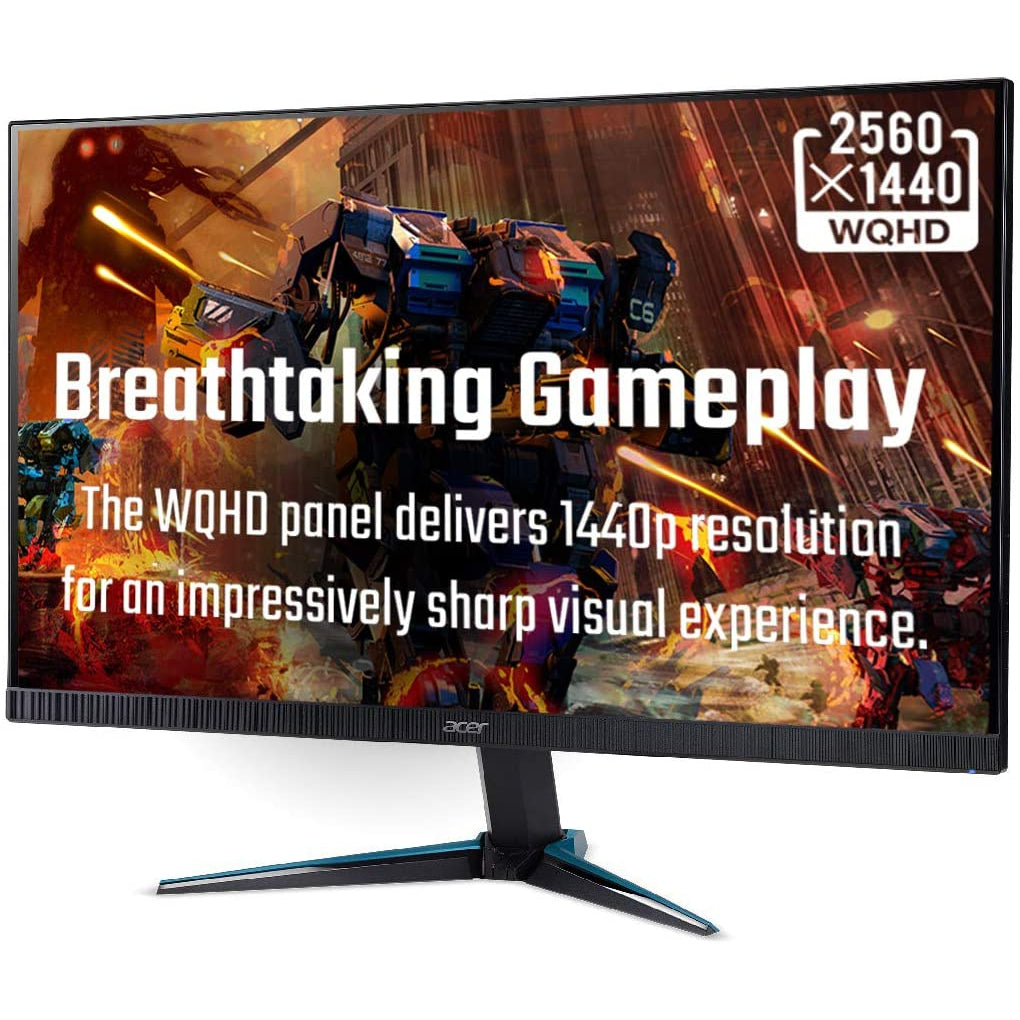 Acer Nitro VG271UPbmiipx 27 inch WQHD Gaming Monitor ZeroFrame, DP, HDMI, Black