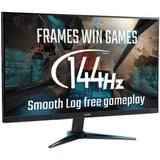 Acer Nitro VG271UPbmiipx 27 inch WQHD Gaming Monitor ZeroFrame, DP, HDMI, Black