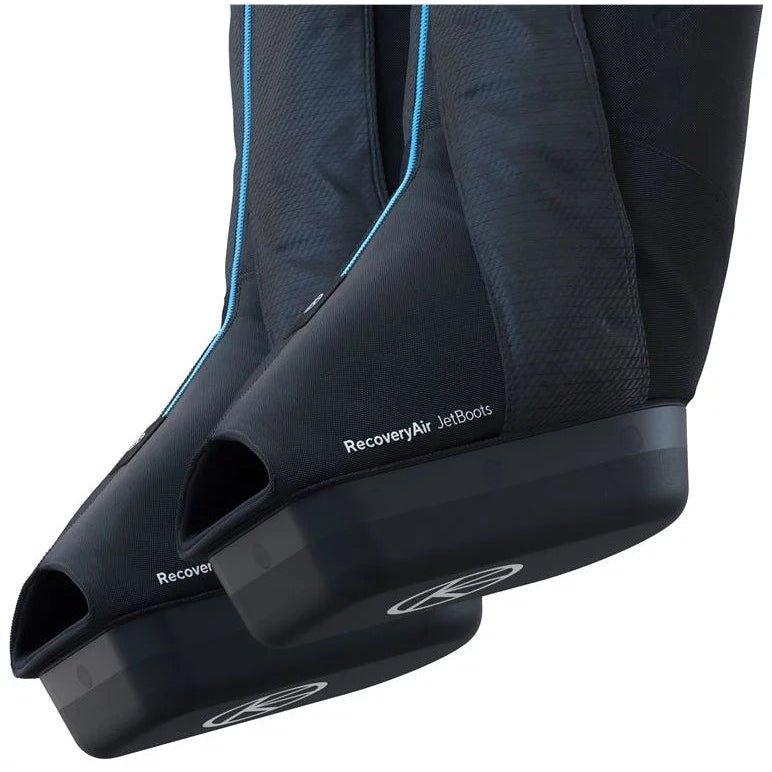 Therabody RecoveryAir Jet Boots, Integrated Pneumatic Compression System - Black - Small