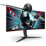 AOC Gaming CU34G2X - 34 Inch WQHD Curved Monitor, 144Hz, 1 ms, VA, AMD FreeSync, Height Adjust, USB Hub