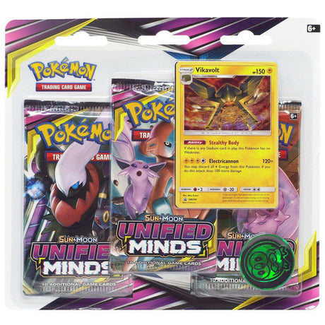 Pokemon Trading Card Game Sun & Moon Unified Minds Blister 3-Pack