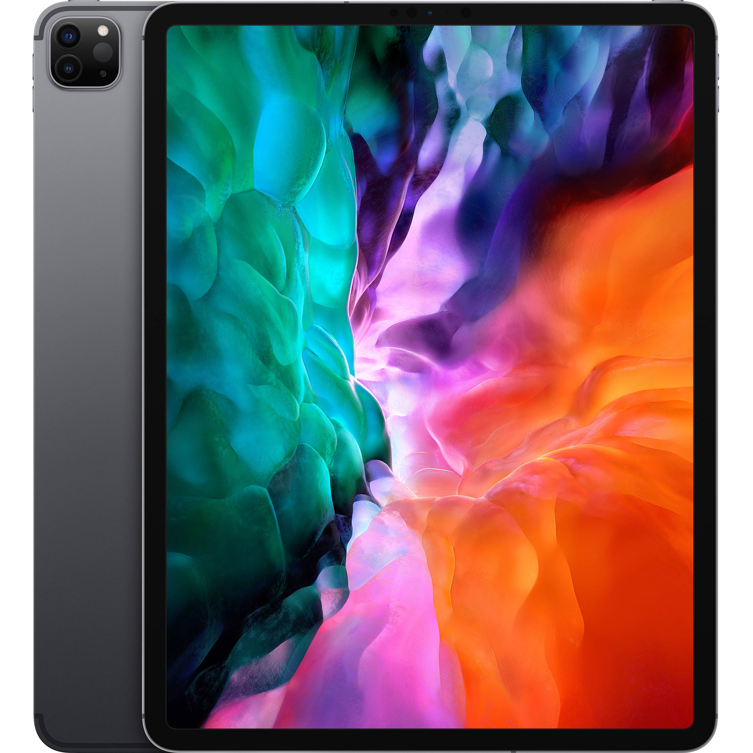 2020 Apple iPad Pro 12.9-inch, Wi-Fi + Cellular, 256GB - Space Grey - MXFX2LL/A - Refurbished Excellent