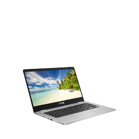 ASUS C423 Chromebook Laptop, Intel Celeron Processor, 4GB RAM, 64GB eMMC, 14" HD, Silver - (No Charger)