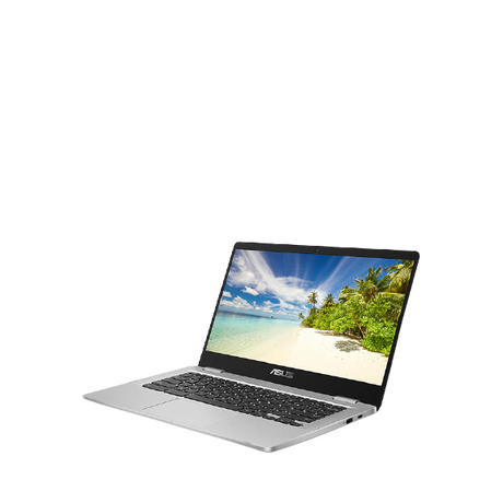 ASUS C423 Chromebook Laptop, Intel Celeron Processor, 4GB RAM, 64GB eMMC, 14" HD, Silver - (No Charger)
