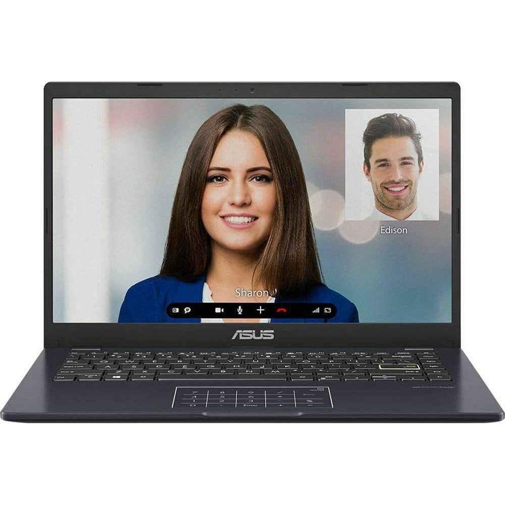ASUS E410 90NB0Q11-M17120 Laptop, Intel Celeron Processor, 4GB RAM, 64GB eMMC, 14" Full HD - Blue Navy