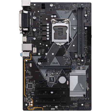 Asus Prime H310-PLUS Intel LGA-1151 ATX LED Lighting DDR4 2666MHz M.2 Support HDMI SATA 6 Gbps and USB 3.1 Gen 1 Motherboard - Black