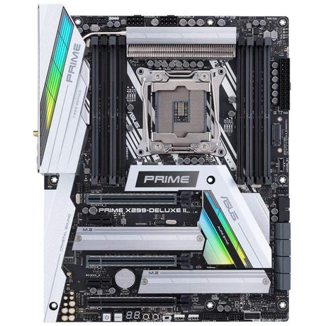 ASUS Prime X299-Deluxe II LGA2066 (Intel Core X-Series) ATX DDR4 M.2 U.2 Thunderbolt 3 USB 3.1 Dual Gigabit LAN 802.11 Motherboard