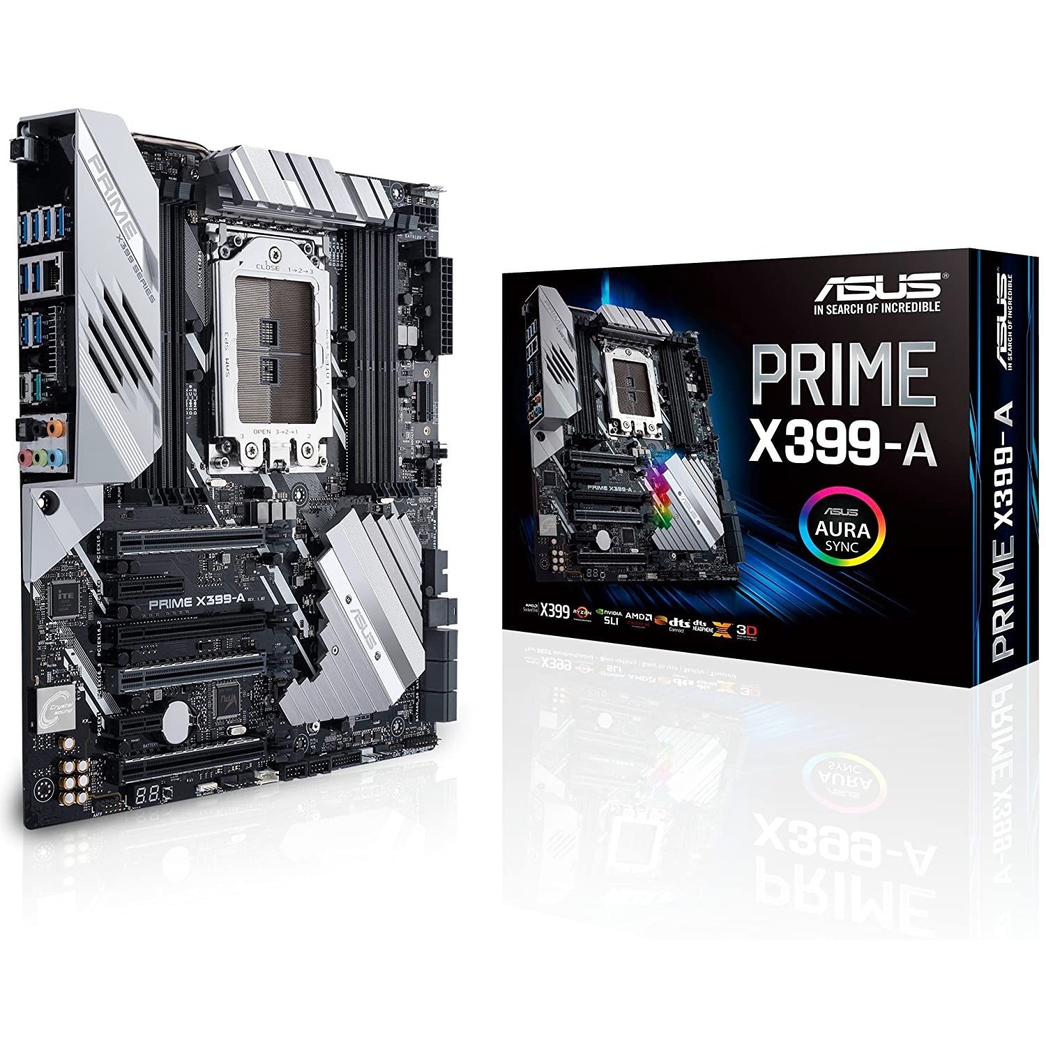 ASUS PRIME X399-A Socket TR4/X399/DDR4/S-ATA 600/E-ATX Motherboard - Black