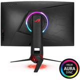 ASUS ROG STRIX Curved XG32VQ, 32 Inch (31.5 Inch) WQHD (2560 x 1440), VA, Up to 144 Hz, 125% sRGB, DP, HDMI, FreeSync, AuraSync, Red+Dark Gray