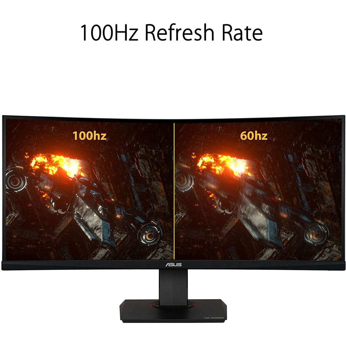 ASUS ROG TUF Curved VG35VQ, 35 Inch UWQHD (3440 x 1440) Gaming Monitor, VA, Up to 100 Hz
