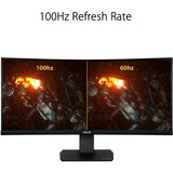 ASUS ROG TUF Curved VG35VQ, 35 Inch UWQHD (3440 x 1440) Gaming Monitor, VA, Up to 100 Hz