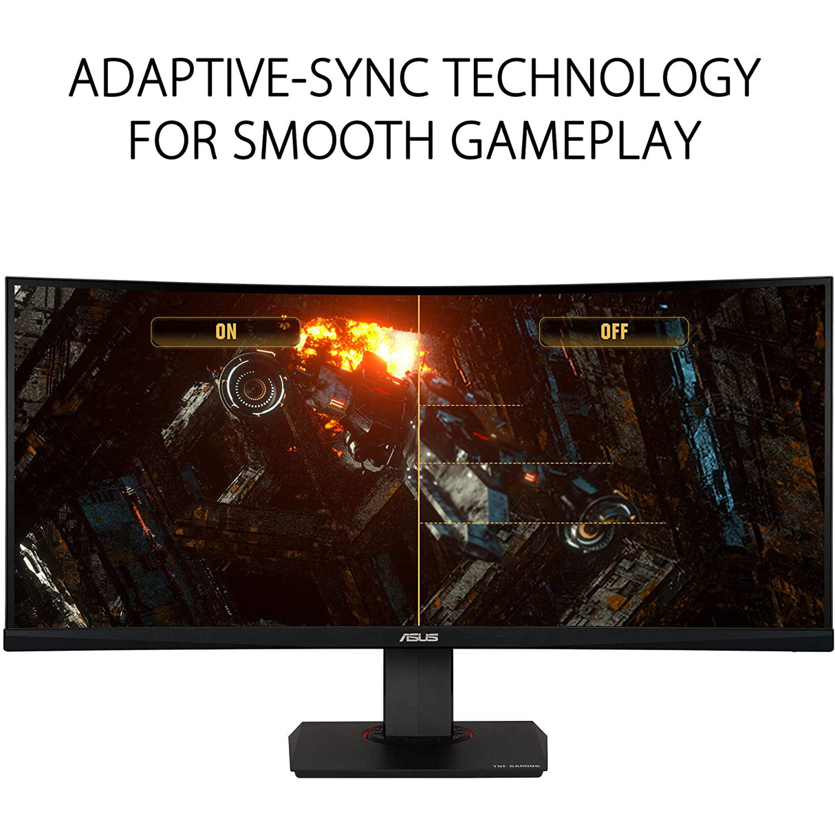 ASUS ROG TUF Curved VG35VQ, 35 Inch UWQHD (3440 x 1440) Gaming Monitor, VA, Up to 100 Hz