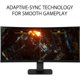 ASUS ROG TUF Curved VG35VQ, 35 Inch UWQHD (3440 x 1440) Gaming Monitor, VA, Up to 100 Hz