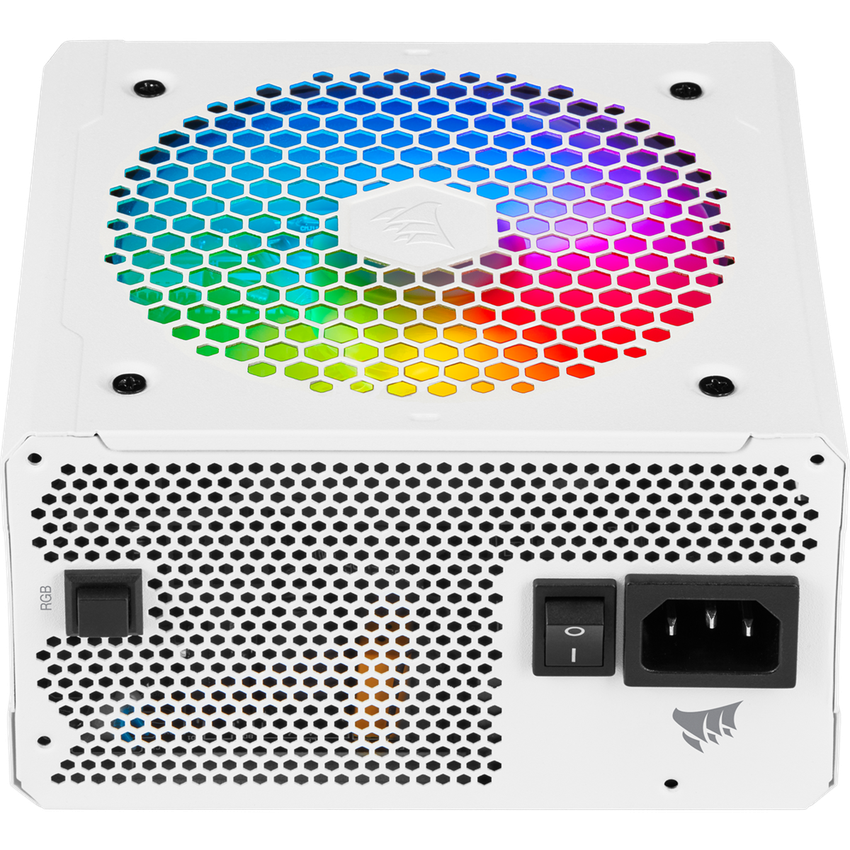 Corsair 550W CX-F RGB Series CX550F PSU Fully Modular Power Supply, White