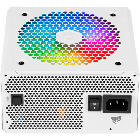 Corsair 550W CX-F RGB Series CX550F PSU Fully Modular Power Supply, White