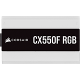 Corsair 550W CX-F RGB Series CX550F PSU Fully Modular Power Supply, White