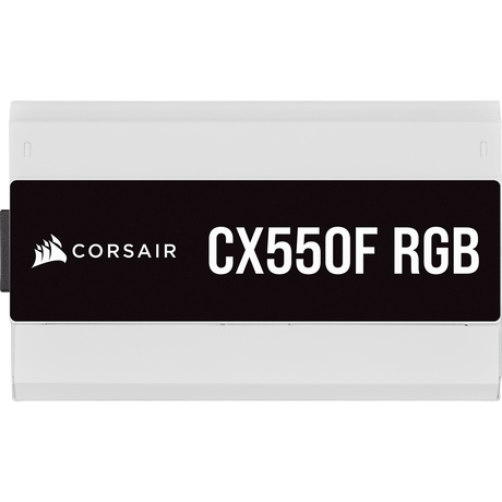 Corsair 550W CX-F RGB Series CX550F PSU Fully Modular Power Supply, White
