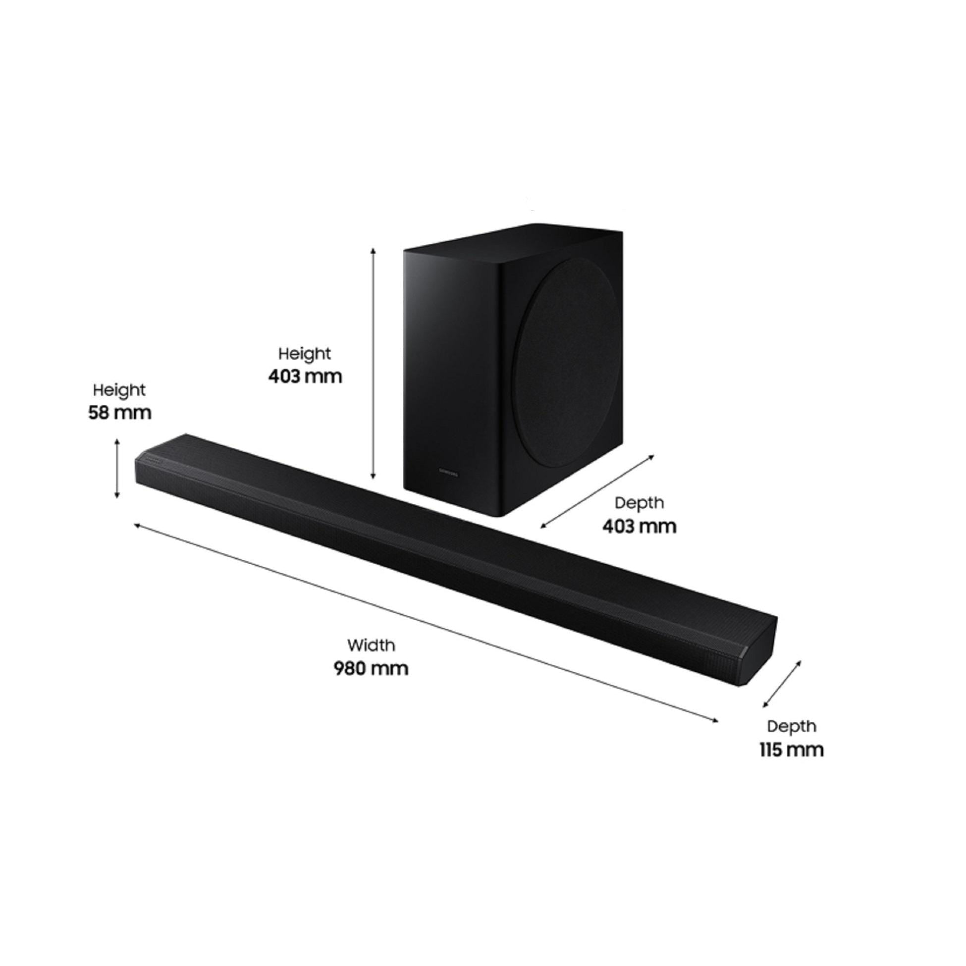 Samsung HW-Q800T 3.1.2ch Cinematic Soundbar with Dolby Atmos and DTS:X