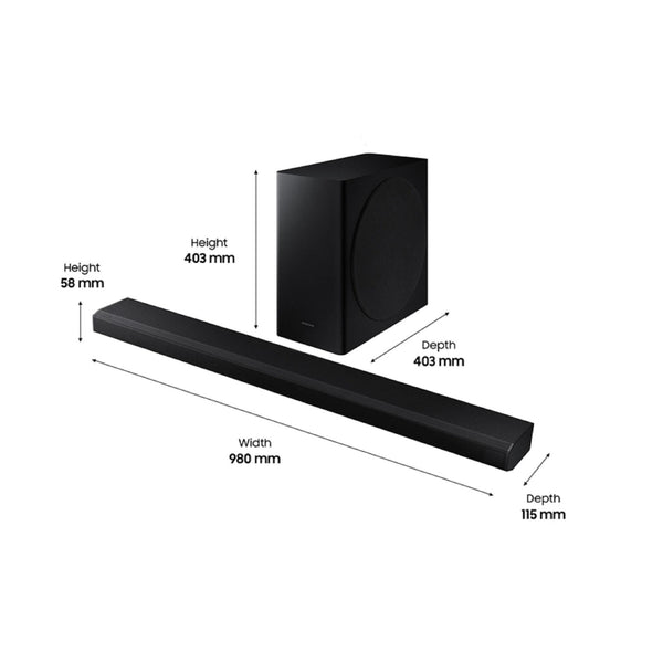 Samsung HW-Q800T Cinematic Soundbar with Dolby Atmos and