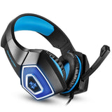 Hunterspider V-1 Pro Gaming Headset, Black/Blue