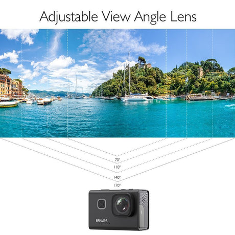AKASO Brave 6 Plus 20MP Action Camera - Black