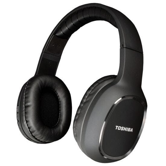 Toshiba Wireless 3-in-1 Combo Pack Bluetooth Headphones and Speaker - Black - Refurbished Good