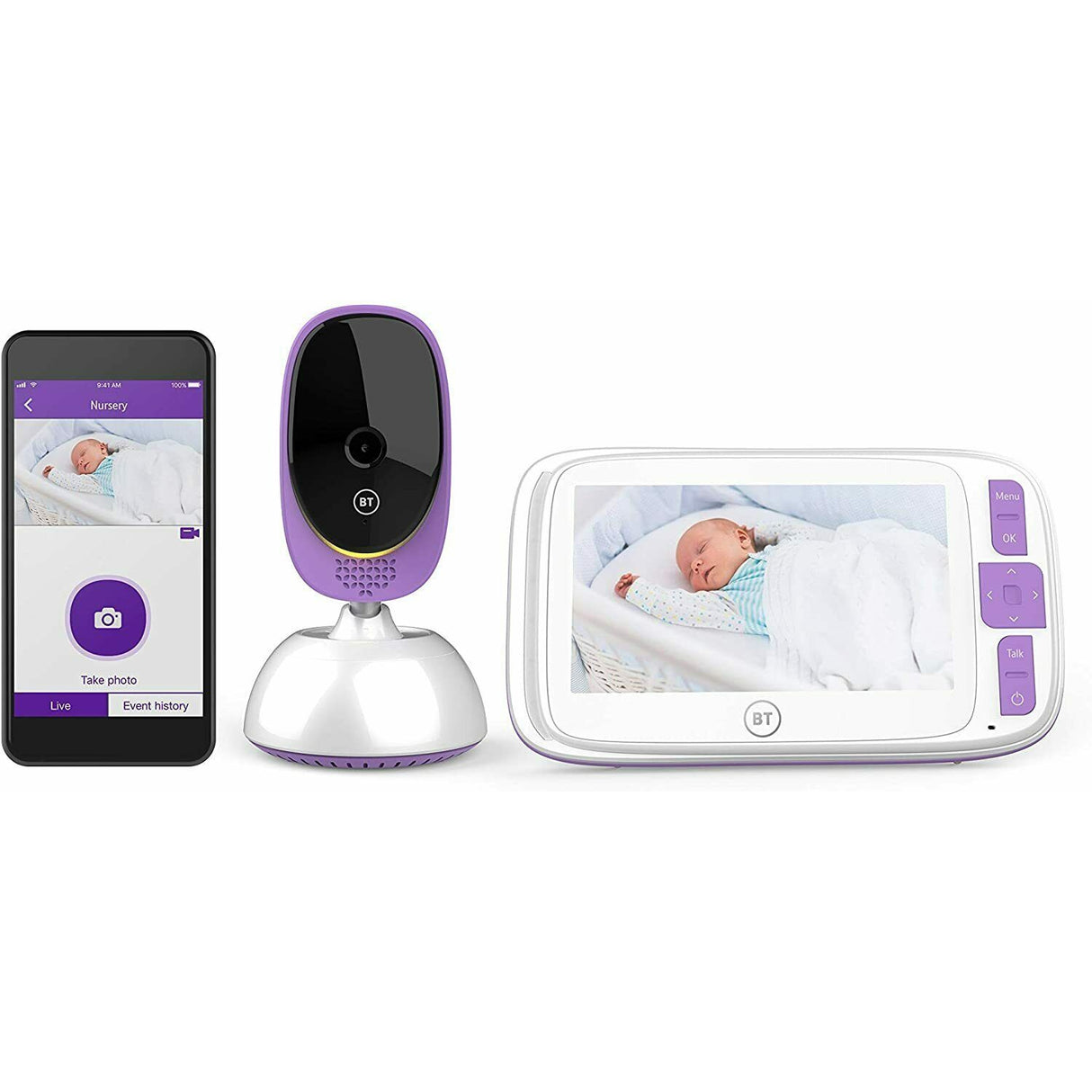 BT 6800 Smart Video 5 Inch Baby Monitor (096030)