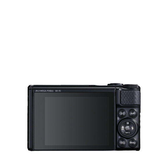 Canon PowerShot SX740 HS Digital Camera, 4K Ultra HD, 20.3MP, 40x Optical Zoom, Wi-Fi, Bluetooth, 3" Tiltable Screen, Black