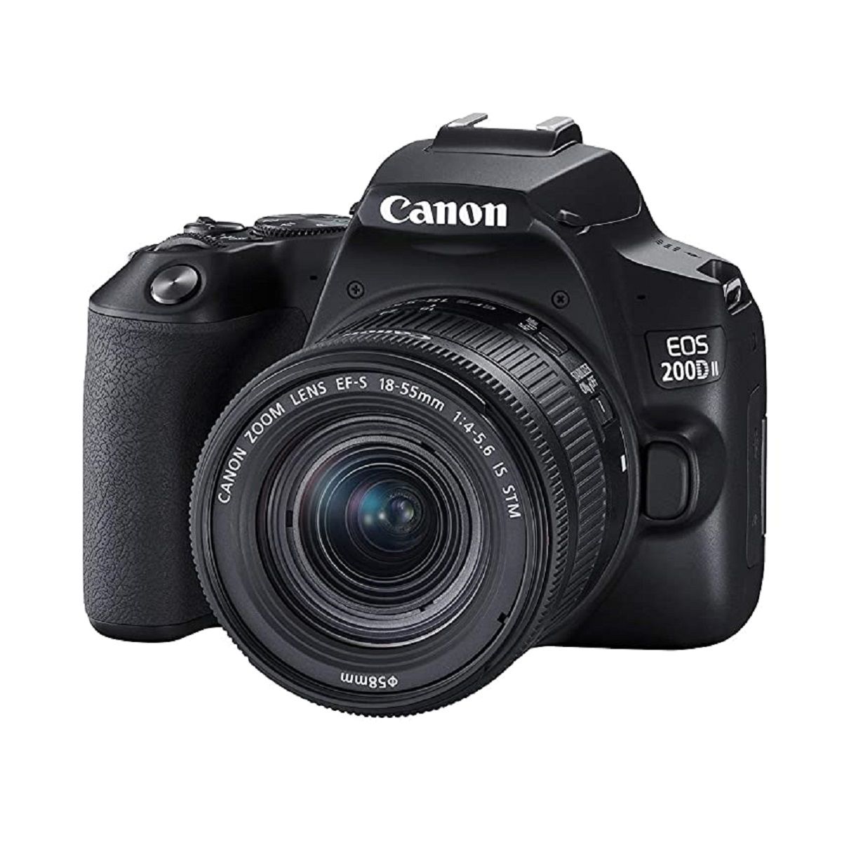 Canon EOS 200D Digital SLR Camera with 3" Vari-angle Touch Screen, Black