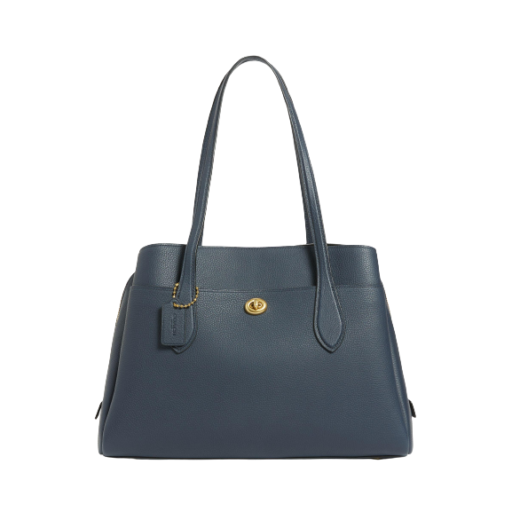 Coach Lora Leather Carryall, Midnight Navy