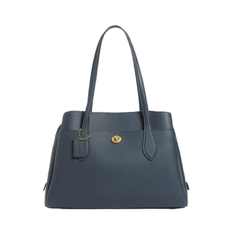 Coach Lora Leather Carryall, Midnight Navy