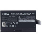 Cooler Master MWE White 600W 230V V2 80 PLUS Non-Modular PSU Power Supply