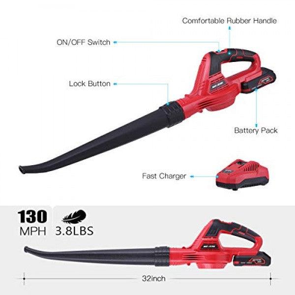 Meterk 20V Cordless Blower Kit LCGB7772