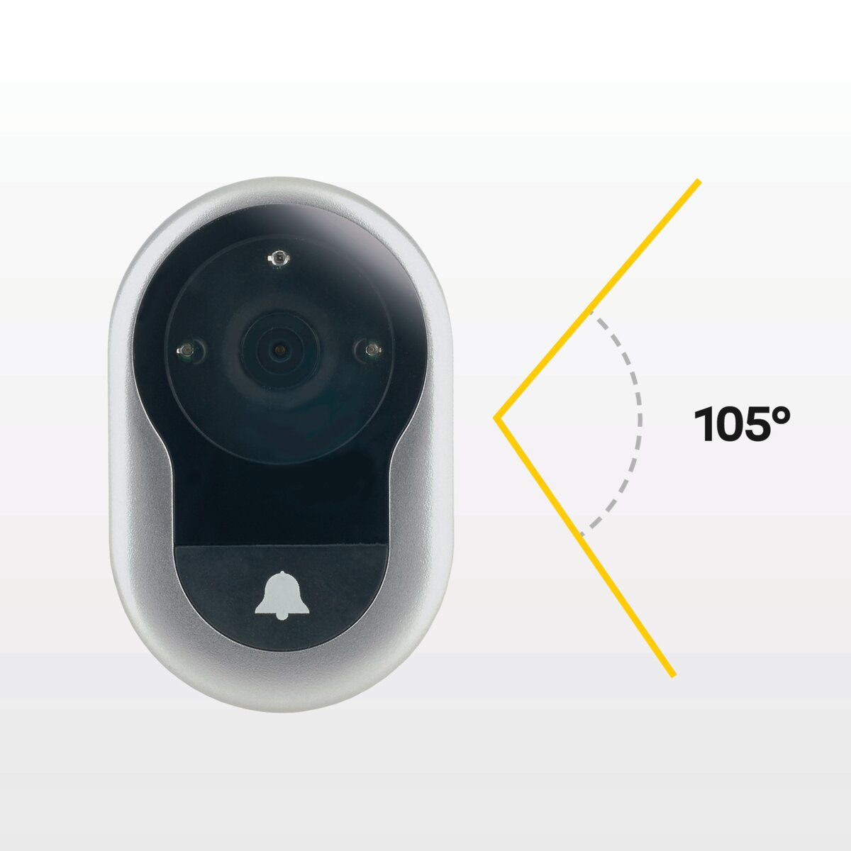 Yale DDV4500 Digital Door Viewer Memory DDV 4500 in Silver
