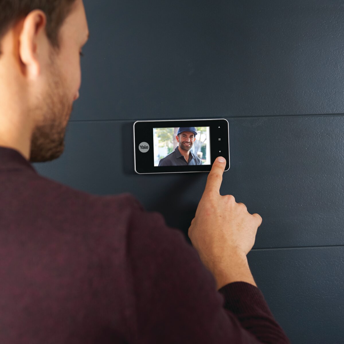 Yale DDV4500 Digital Door Viewer Memory DDV 4500 in Silver