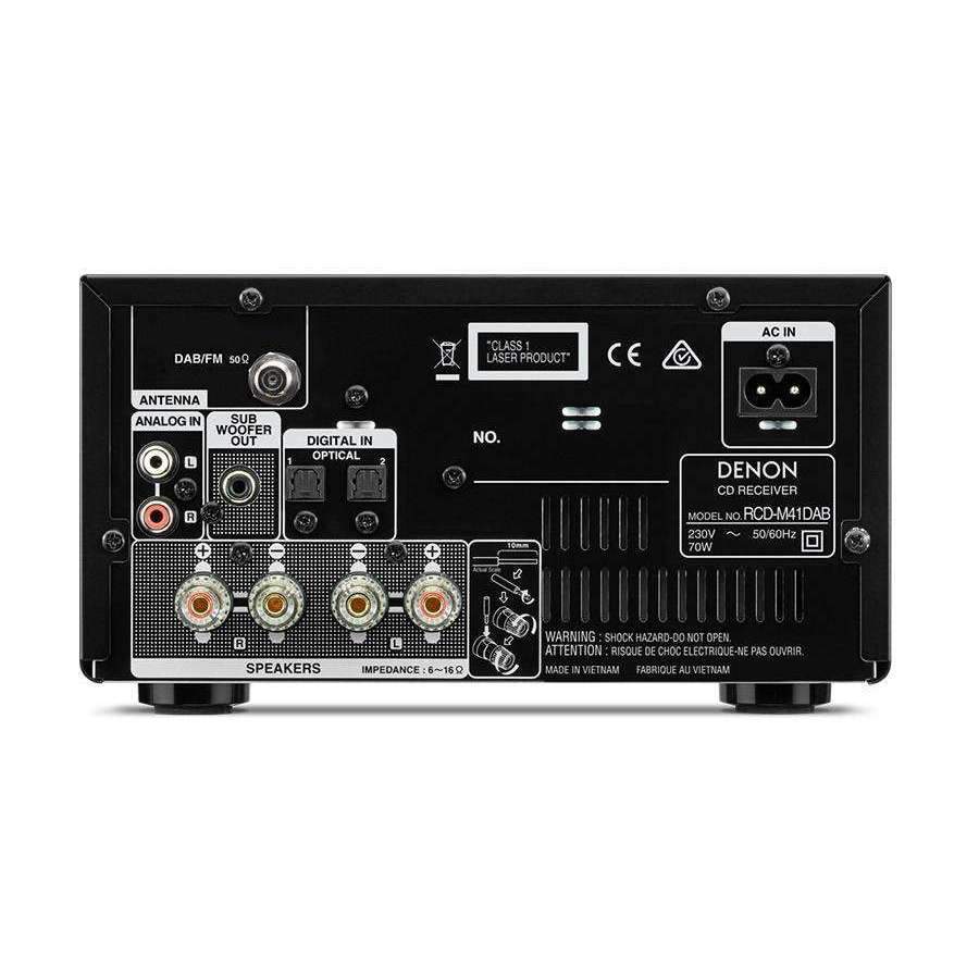 Denon DM41DAB Micro DAB CD FM System in Black