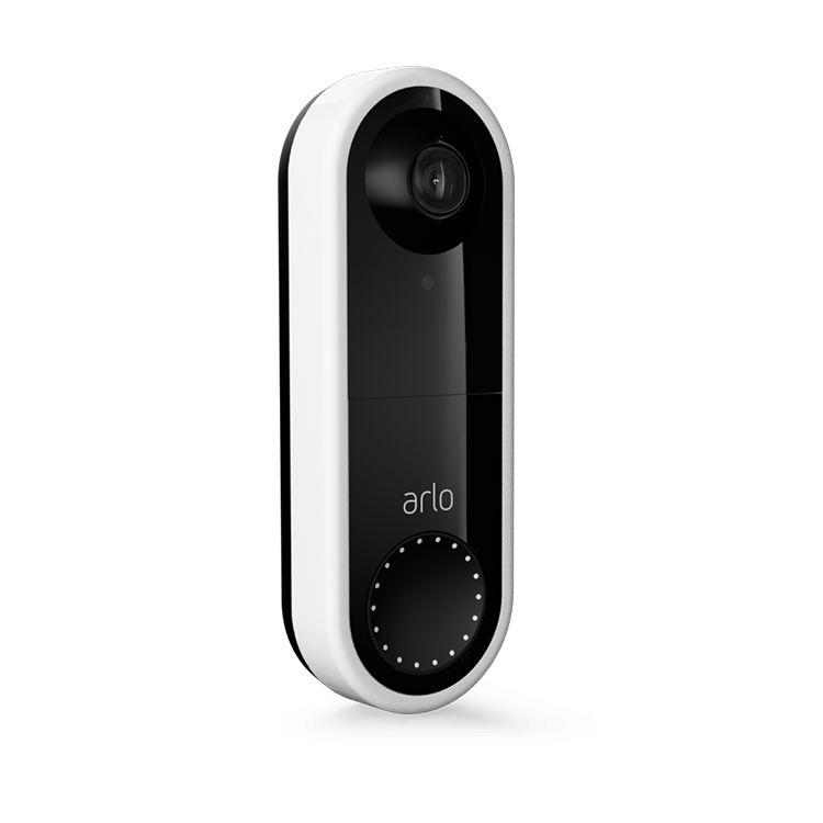 Arlo AVD1001 Video Doorbell, Black & White