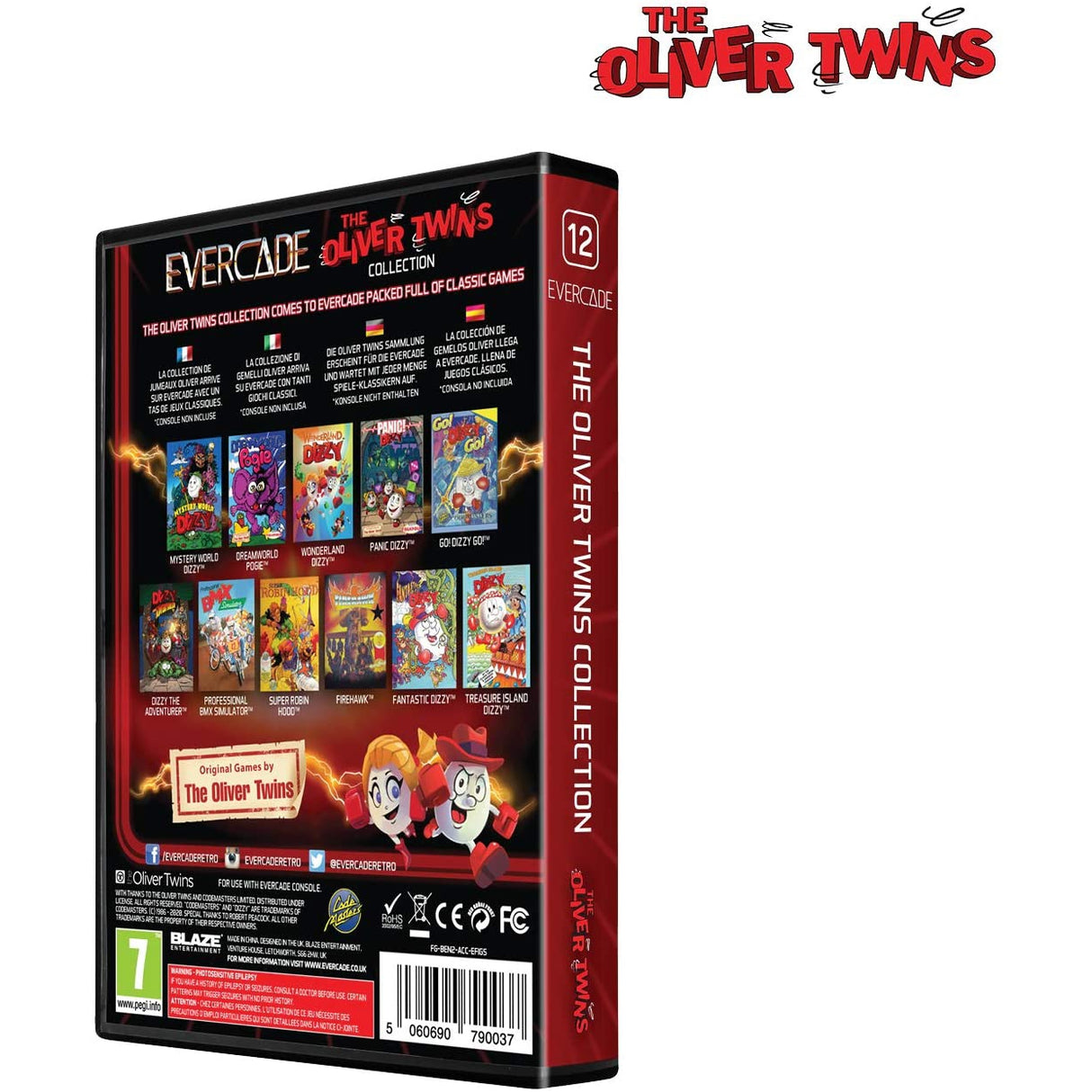 Evercade Oliver Twins Collection 1 Cartridge with 11 Retro Games (Electronic Games)