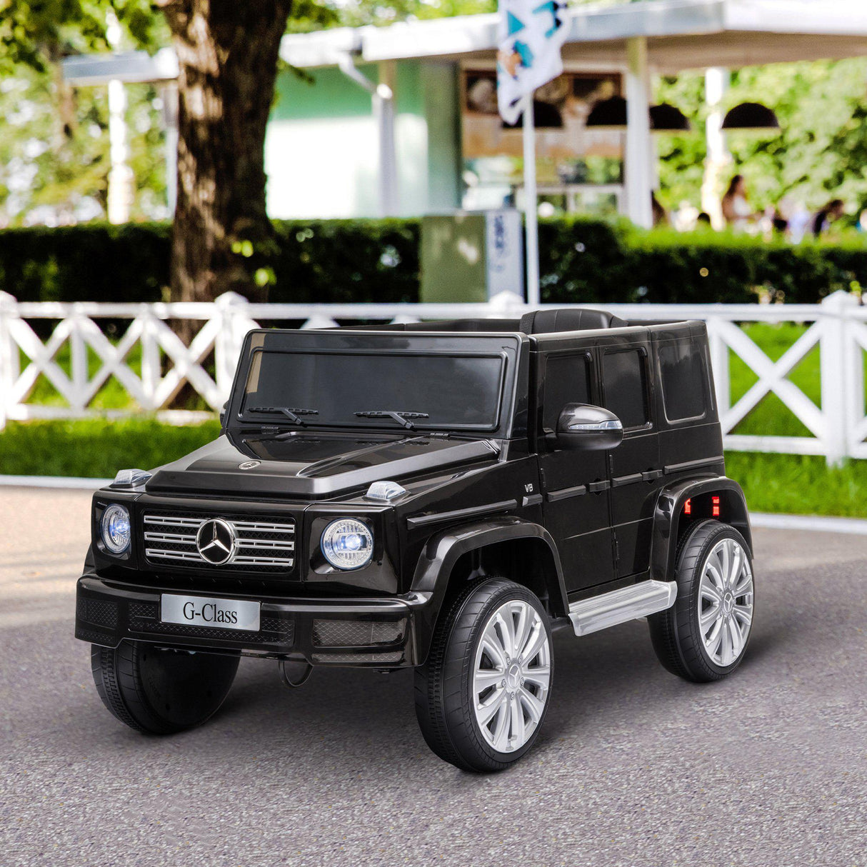 HOMCOM Mercedes Benz G500 12V Kids Electric Ride On Car Toy w/ Remote Control