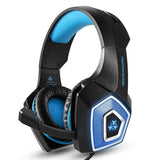 Hunterspider V-1 Pro Gaming Headset, Black/Blue