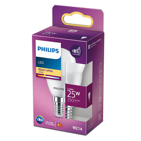 Philips 2.8W (25W) 250 Lumen LED Round Light Bulb