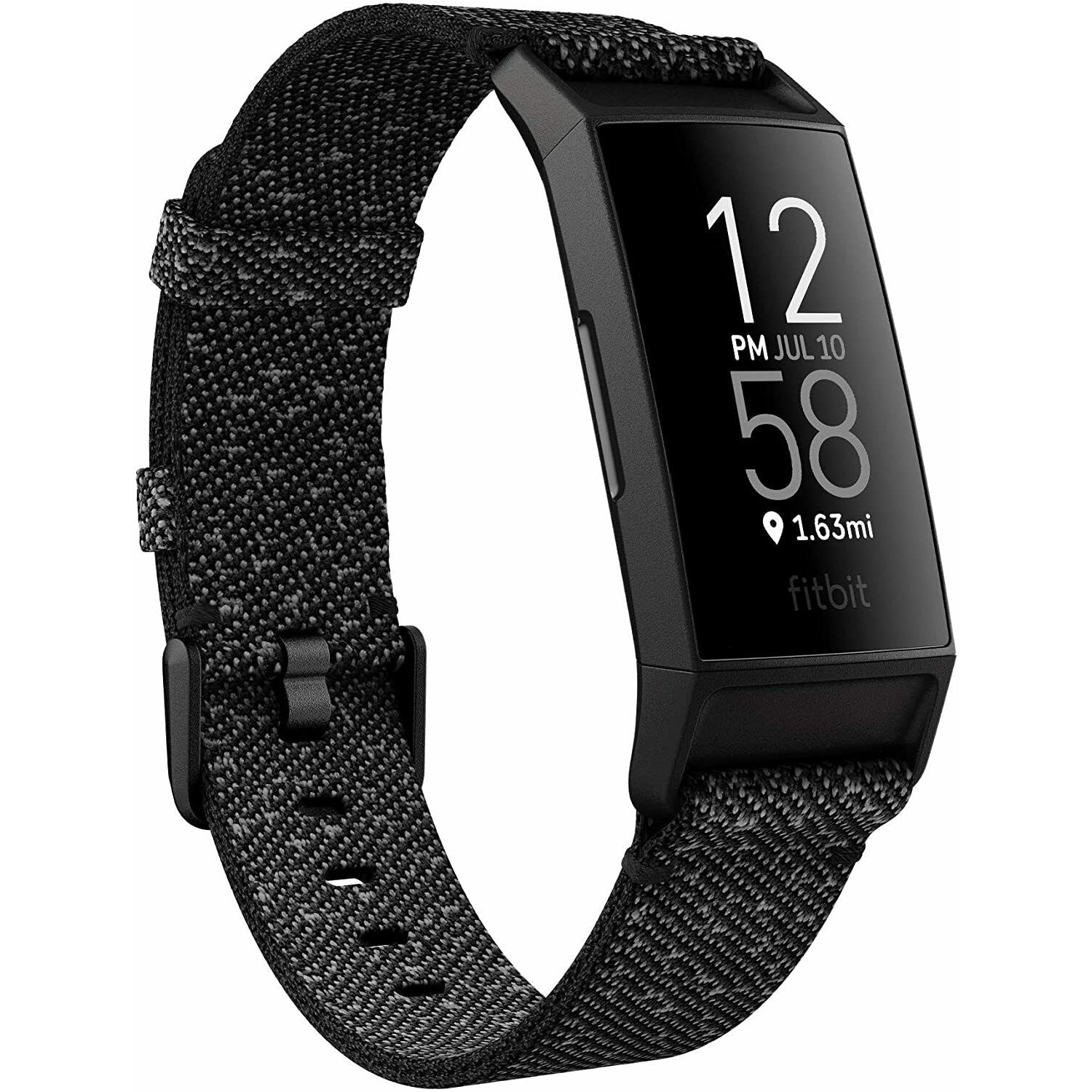 Fitbit Charge 4 Advanced Fitness Tracker with GPS - Granite Woven - Refurbished Excellent
