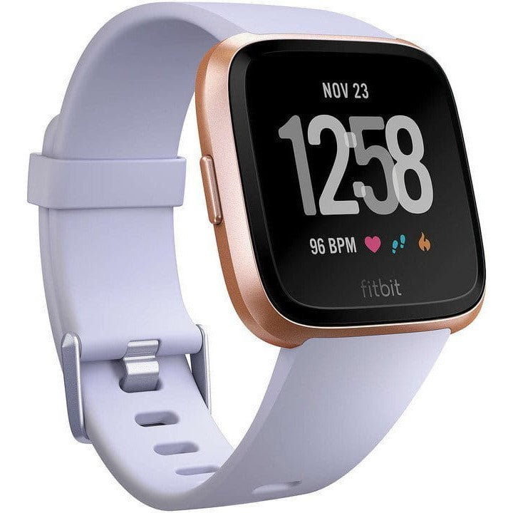 Fitbit Versa Smart Fitness Watch - Periwinkle / Rose Gold