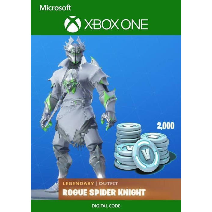 Fortnite Legendary Rogue Spider Knight Outfit + 2000 V-Bucks Xbox One DLC