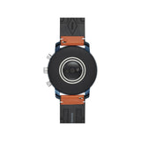 Fossil Q FTW4016 Men's Explorist Leather Strap Touch Screen Smartwatch, Tan/Black - Refurbished