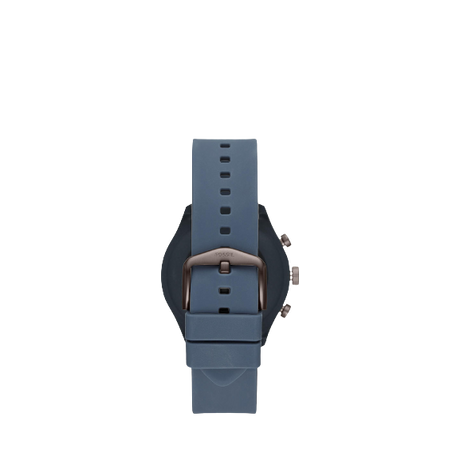 Fossil Q Men's Silicone Strap Touch Screen Smartwatch, Blue/Smoke FTW4021
