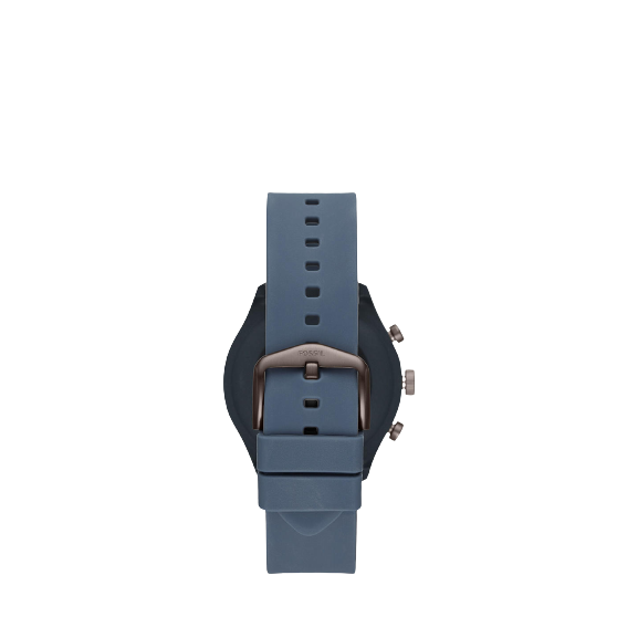 Fossil Q Men's Silicone Strap Touch Screen Smartwatch, Blue/Smoke FTW4021