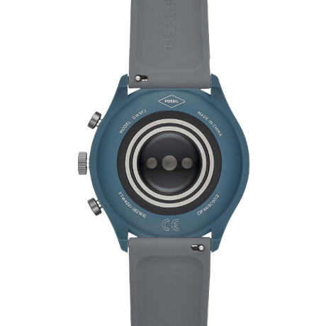 Fossil Q Men's Silicone Strap Touch Screen Smartwatch, Blue/Smoke FTW4021