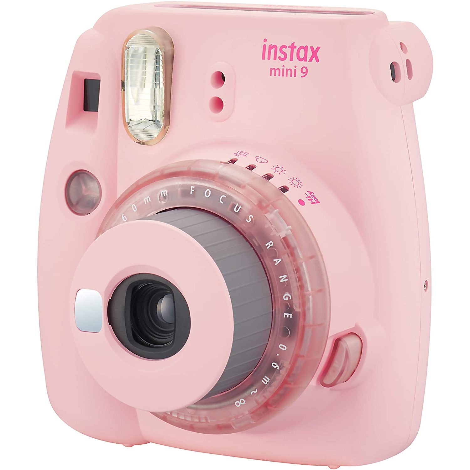 Fujifilm Instax Mini 9 Camera - Ice Blue / Blush Rose / Pink / Purple / Yellow / Cobalt Blue / Flamingo Pink / Lime Green / Smoky White